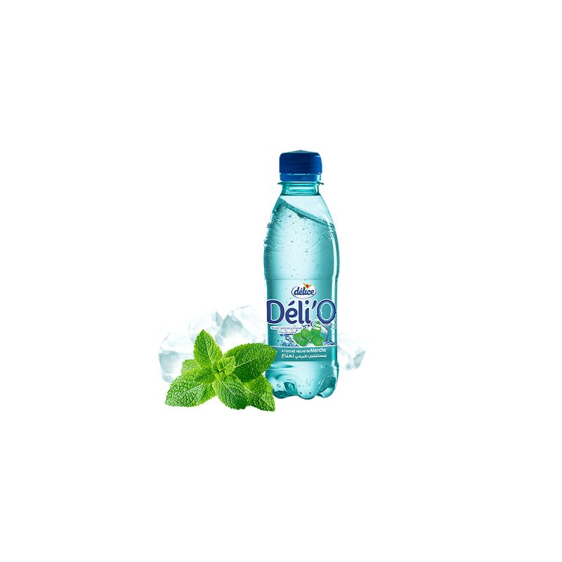 Eau gazéifiée DELICE DELI'O 250ML menthe