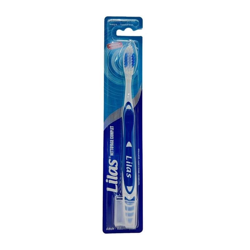 Brosse à dents Lilas Nettoyage Complet Moyenne 1UT