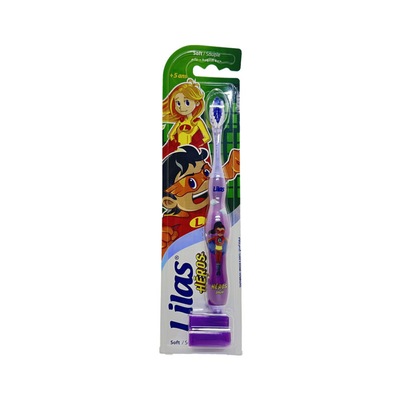 Brosse à dents double Lilas Héros Sft